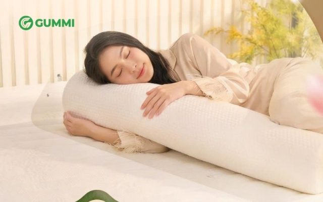 Gối cao su giúp nâng đỡ cổ vai gáy