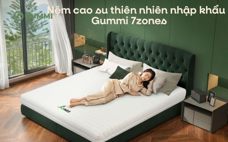 Nệm cao su nhập khẩu nâng đỡ 7 vùng Gummi 7zones