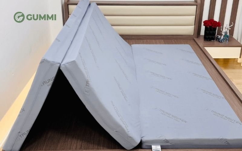 Nệm cao su non gấp 3 5cm Trung Nguyên
