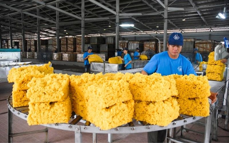 Cao su nhân tạo là gì? Cách làm cao su nhân tạo 2 Quy trình sản xuất nệm cao su nhân tạo