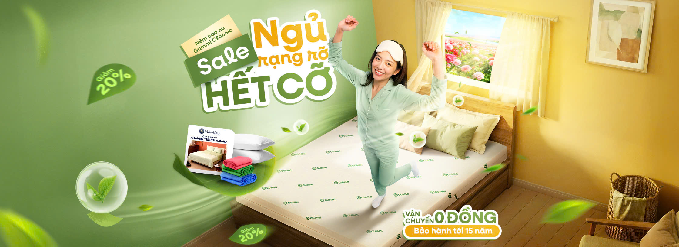 Chương trình khuyến mại nệm cao su tháng 3