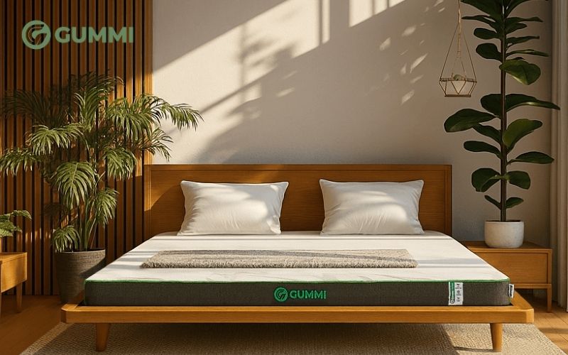 Gummi Premium sử dụng cao su thiên nhiên nguyên khối kết hợp tinh chất than tre hỗ trợ kháng khuẩn và hạn chế mùi khó chịu