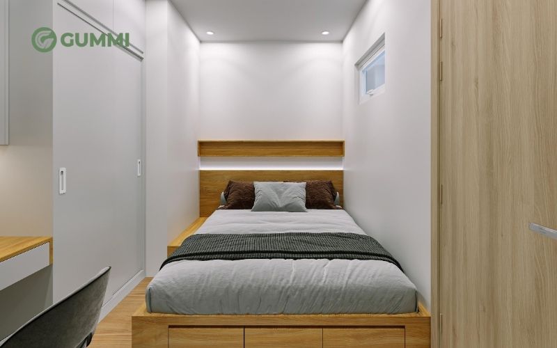 Không gian phòng ngủ ngột ngạt khiến nằm nệm nóng lưng