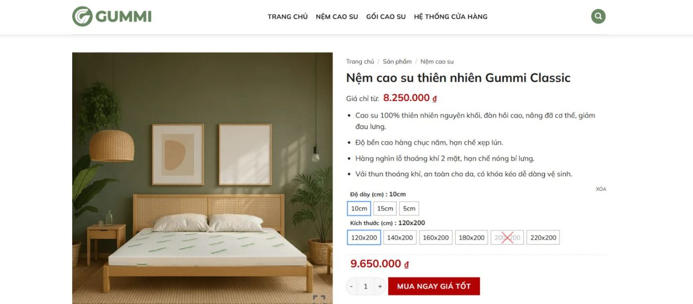 Kiểm tra thông số sản phẩm