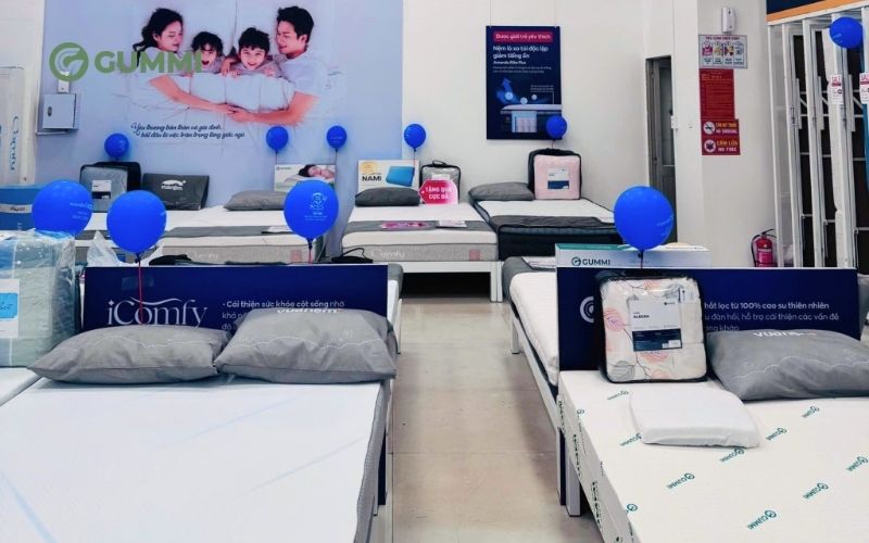 Mua nệm cao su của nhiều thương hiệu tại Vua Nệm Cần Thơ