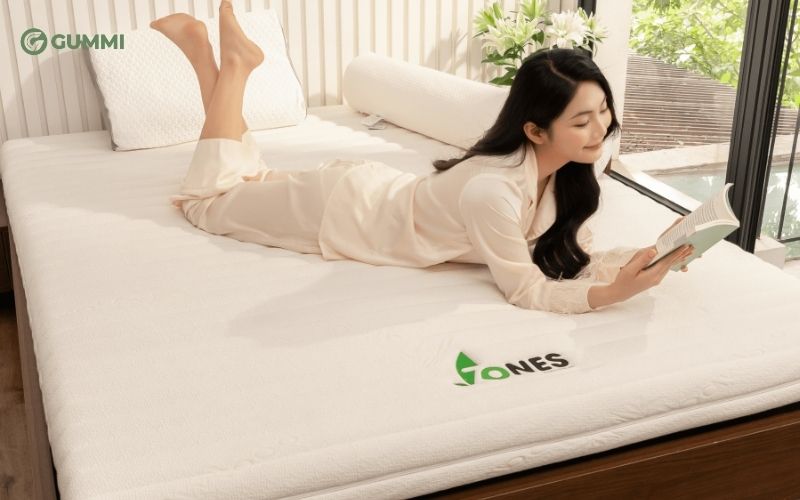 Nệm 1m6x2m giá bao nhiêu? Top 10 mẫu nệm 1m6 x 2m giá rẻ chất lượng 9 Nệm cao su nâng đỡ 7 vùng Gummi 7Zones