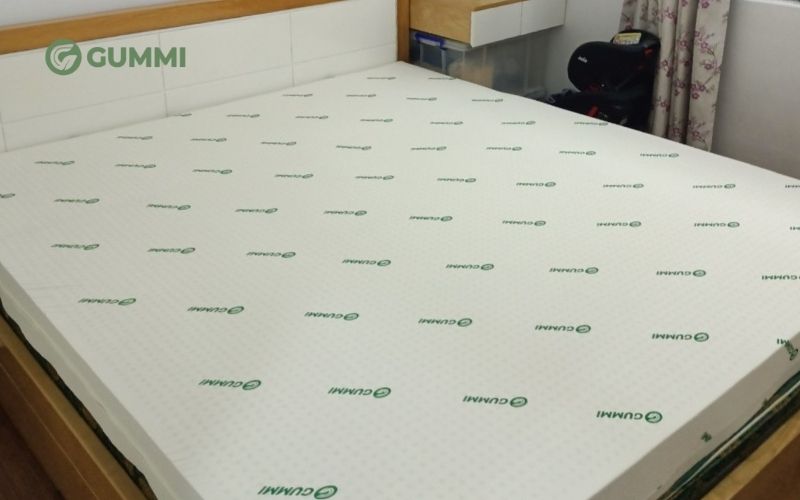 Nệm cao su 1m4x1m8 phù hợp với không gian phòng ngủ nhỏ