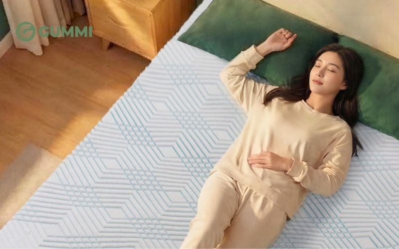 Nệm kích thước đơn phù hợp cho 1 người nằm
