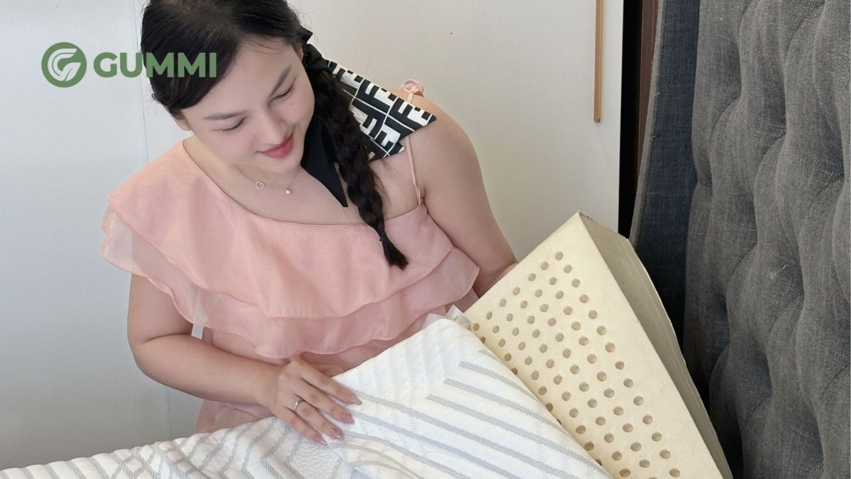 Nệm cao su bị rách