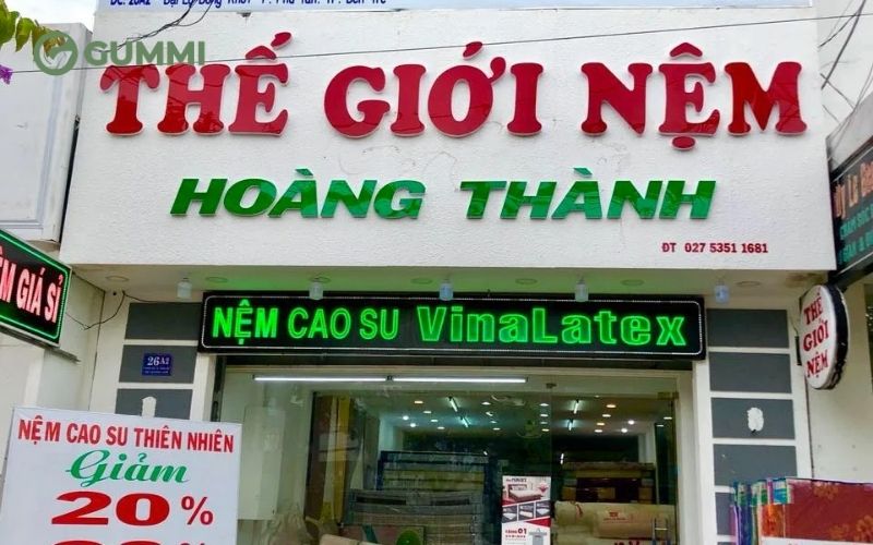 Top 10 địa chỉ mua nệm cao su non Bến Tre uy tín, giá tốt 5 Thế Giới Nệm Hoàng Thành là địa chỉ mua nệm cao su non Bến Tre quen thuộc