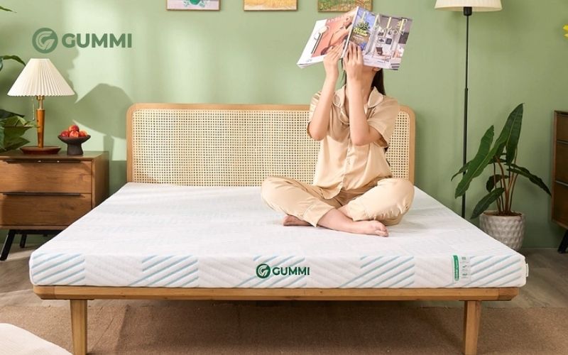 Nệm cao su thiên nhiên trà xanh Gummi Signature