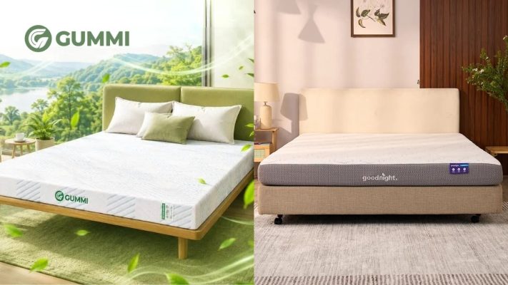 Nệm cao su và nệm memory foam
