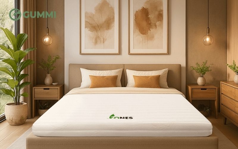 12+ Mẫu nệm cho người già, người lớn tuổi chất lượng 8 Nệm cao su Gummi Latex 7Zones là loại đệm cho người già có khả năng nâng đỡ chuyên biệt theo từng vùng cơ thể.