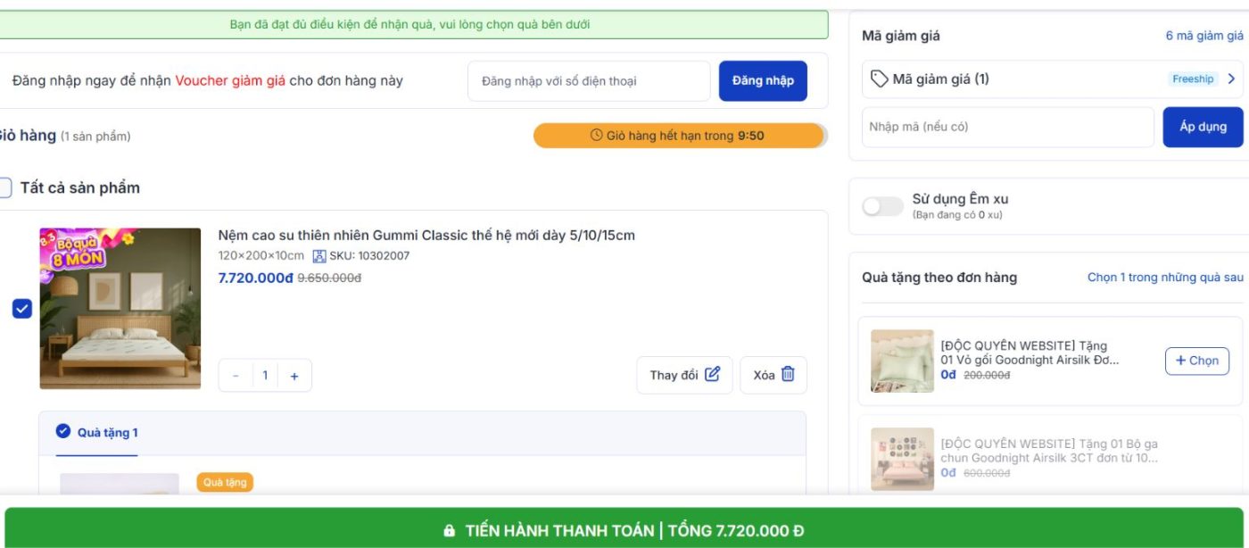 Thêm sản phẩm vào giỏ hàng