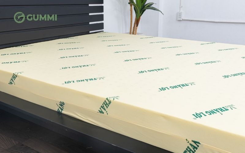 Sản phẩm nệm chính hãng với tem nhãn rõ ràng