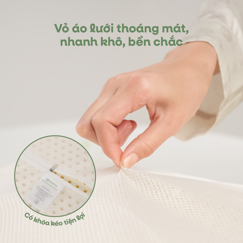 Vỏ áo lưới thoáng mát, nhanh khô