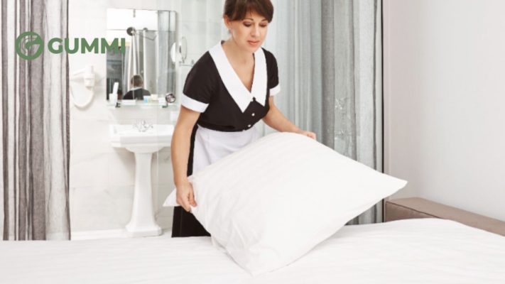 Cách giặt gối bông gòn