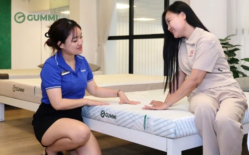Chọn nệm cao su thiên nhiên 10cm Gummi chất lượng