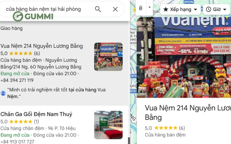 Tham khảo đánh giá trên google maps