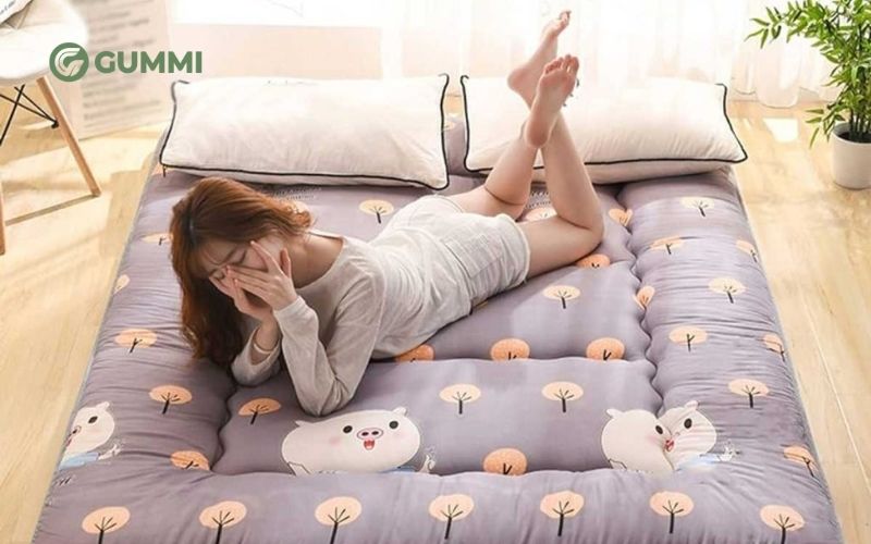Đệm trải sàn Hàn Quốc thay thế giường ngủ truyền thống