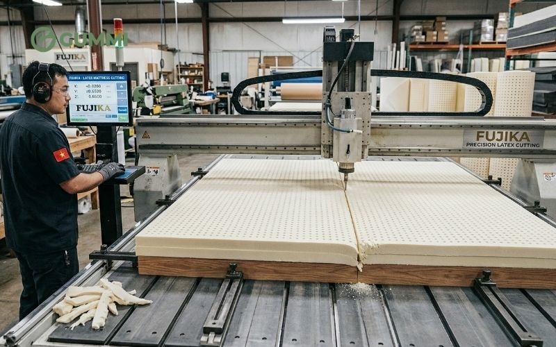 Dịch vụ cắt nệm tại Gummi