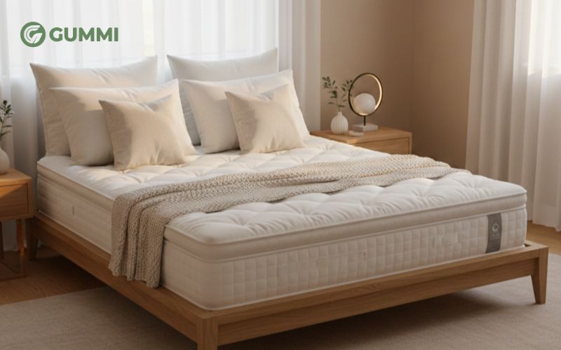 Nệm có độ dày 50cm thường được sử dụng trong khách sạn cao cấp