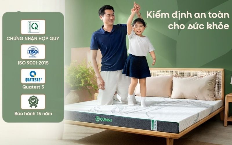 Gummi mang đến giải pháp linh hoạt cho cả nệm 10cm lẫn 15cm