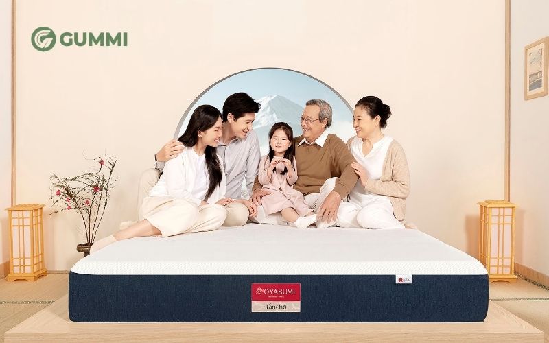 Nệm 2m2x2m mang đến không gian ngủ rộng rãi cho cả gia đình