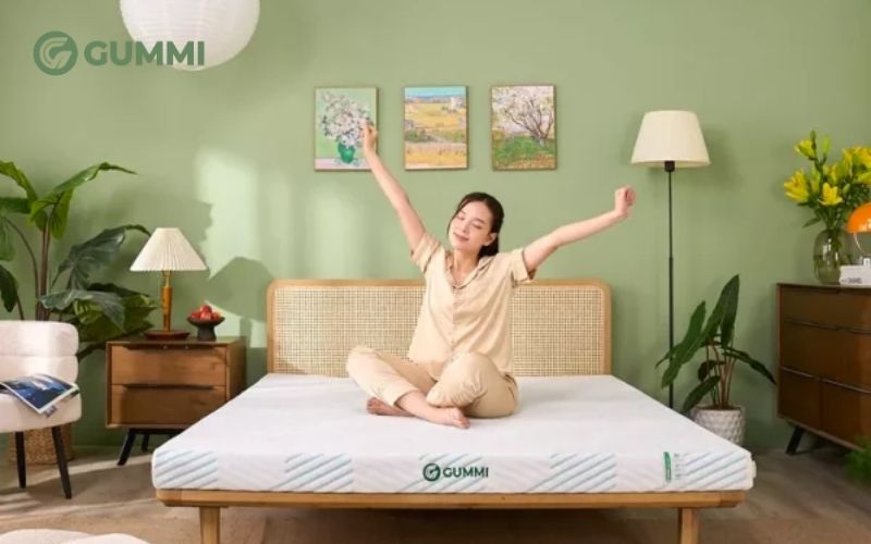 Chọn nệm chất lượng từ thương hiệu uy tín như Gummi sẽ hạn chế tình trạng bị lún
