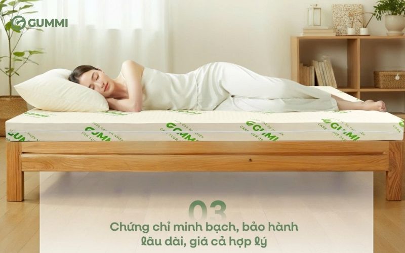 Đệm cao su thiên nhiên Gummi Classic