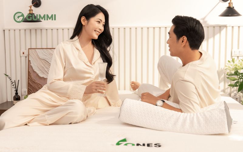 Nệm êm như khách sạn – Top 10 mẫu nệm đáng đầu tư 2026 5 Gummi 7zones được thiết kế với cấu trúc nâng đỡ 7 vùng cơ thể