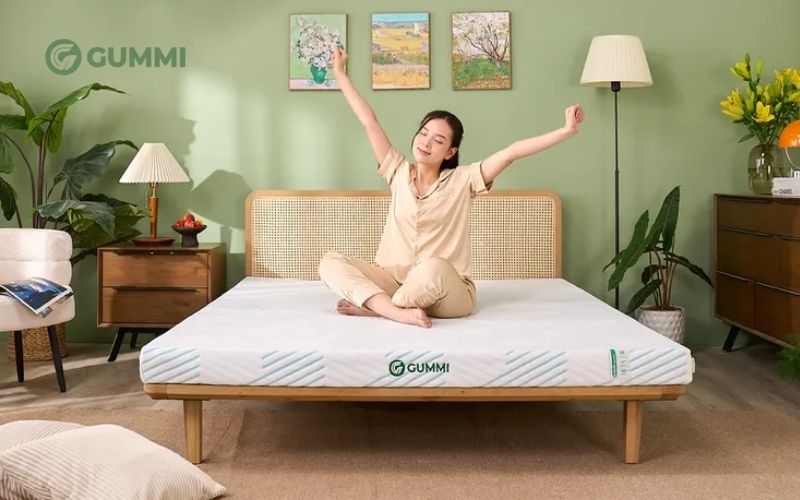 Nệm cao su thiên nhiên trà xanh Gummi Signature