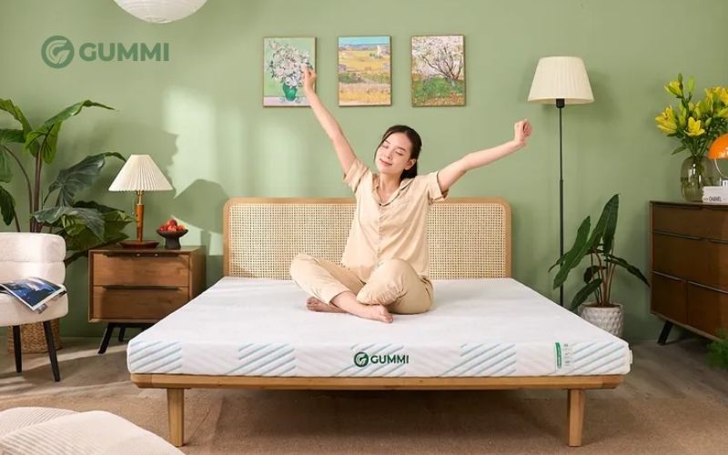 Top 12 mẫu đệm khách sạn 4 sao chất lượng được ưa chuộng 5 Nệm cao su trà xanh Gummi Signature