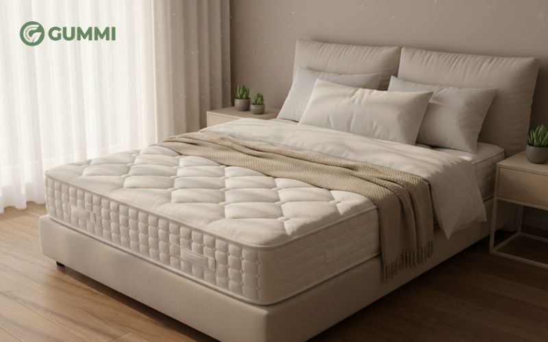 Nệm dày 50cm mang lại cảm giác êm ái rõ rệt 