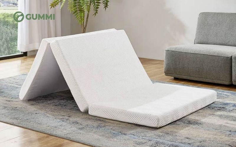 Nệm gấp 3 linh hoạt, phù hợp nhiều không gian