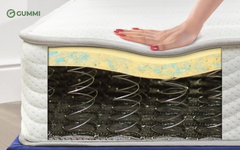 Nệm mút D40 kết hợp lò xo