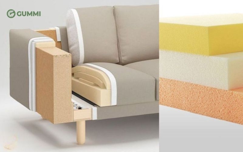 Nệm mút D40 làm sofa cao cấp