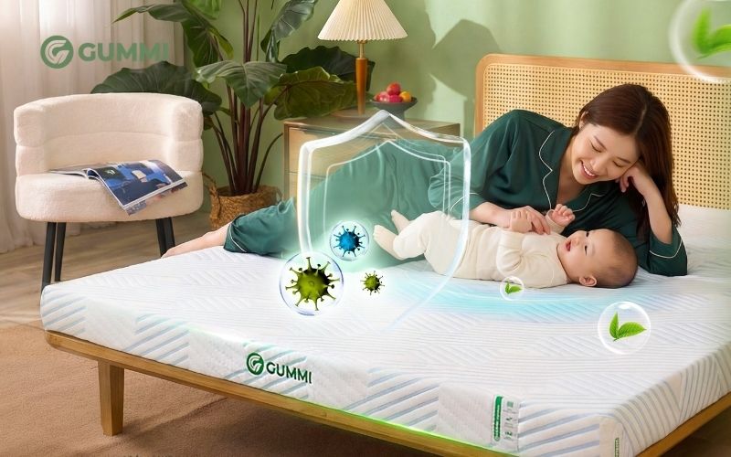 Trẻ sơ sinh nằm nệm bị nóng lưng: Nguyên nhân và 10 cách khắc phục hiệu quả 9 Nệm tốt cho trẻ sơ sinh Gummi Signature