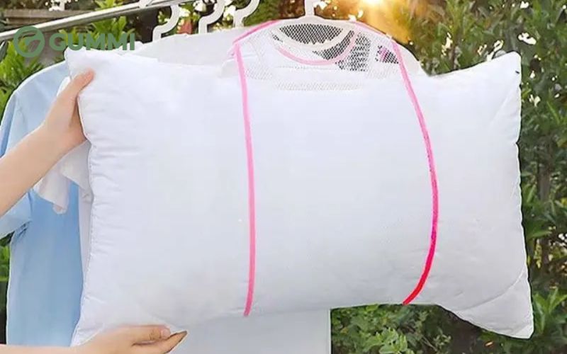 Cách phơi gối bông gòn