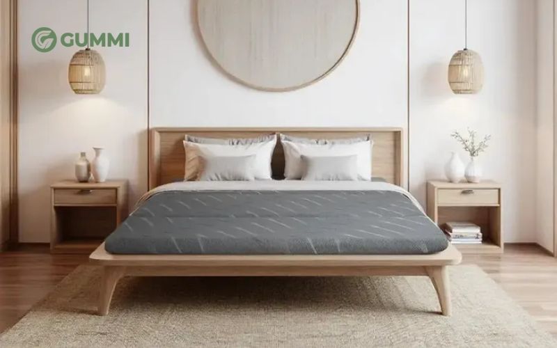 Thiết kế nệm gấp mini tiết kiệm không gian hiệu quả