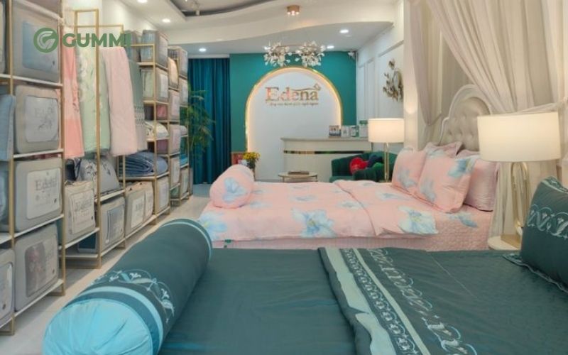 Edena là thương hiệu chăn ga gối nệm quen thuộc, xuất hiện tại nhiều cửa hàng nệm quận Bình Tân