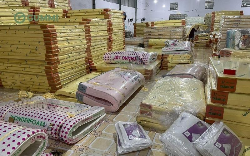 Đại lý nệm Thắng Lợi cung cấp đa dạng sản phẩm nệm