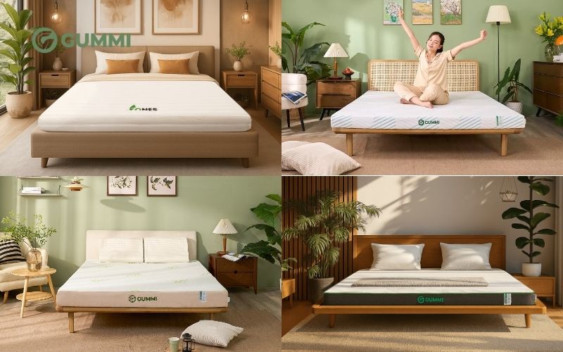 Gummi nổi bật với các dòng nệm cao su thiên nhiên