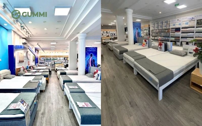 Không gian mua sắm và trải nghiệm nệm tại Vua Nệm Khánh Hòa