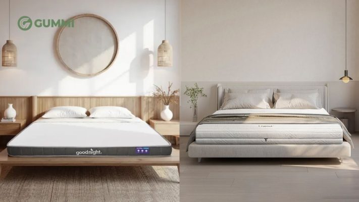 nệm foam và nệm cao su