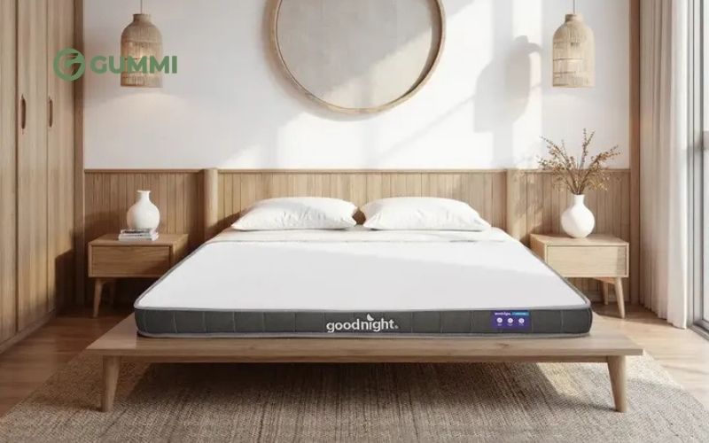 Top 10 mẫu nệm mỏng được ưa chuộng nhất hiện nay 5 Đệm mỏng Goodnight Latex Hybrid