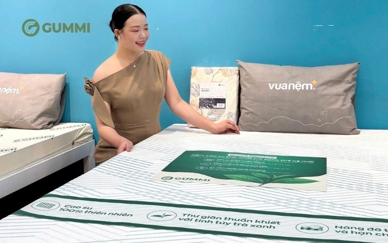 Nệm mùa hè Gummi cao su thiên nhiên thoáng mát
