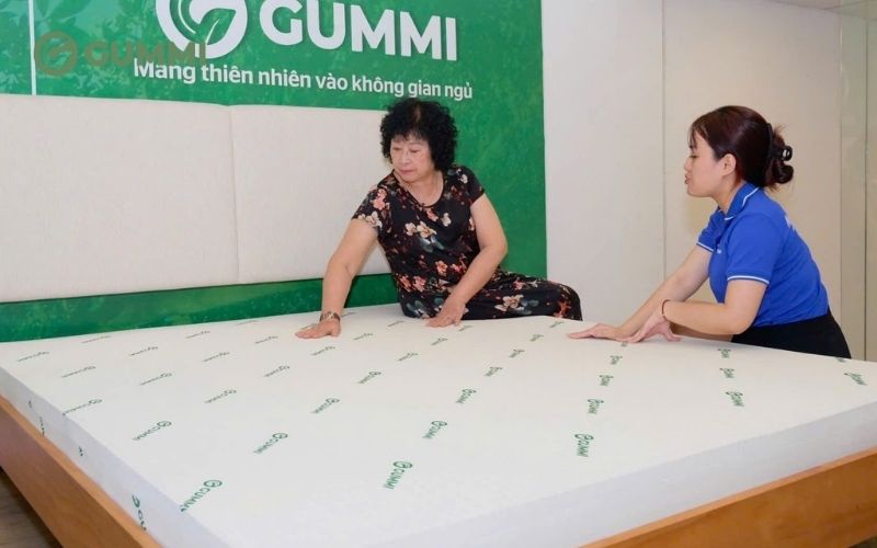 Các sản phẩm nệm Gummi được làm từ cao su 100% thiên nhiên