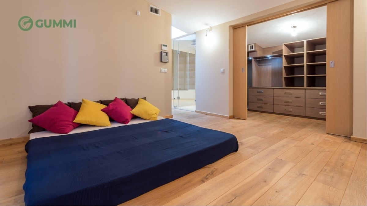 Nệm nằm đất là gì? Kinh nghiệm chọn nệm phù hợp 8 Đảm bảo không gian phòng ngủ thông thoáng