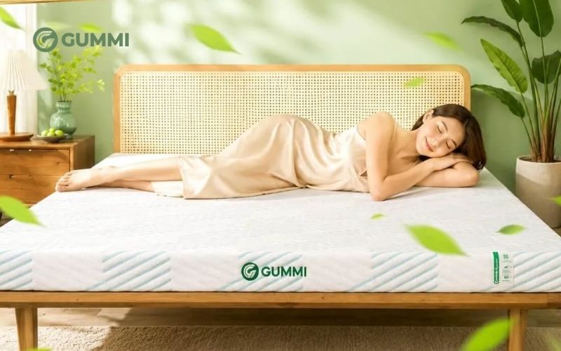 Nệm cao su thiên nhiên trà xanh Gummi Signature